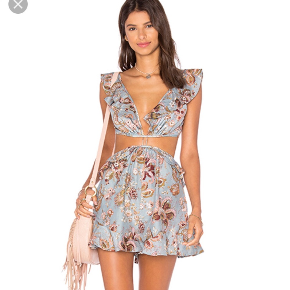 Zimmermann Pavilion Print Romper
